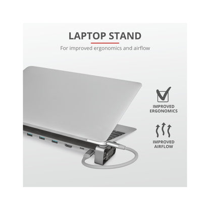 Концентратор Trust Dalyx Aluminium 10-in-1 USB-C Multi-Port Dock (23417_TRUST)