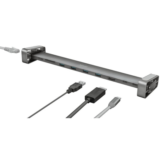 Концентратор Trust Dalyx Aluminium 10-in-1 USB-C Multi-Port Dock (23417_TRUST)