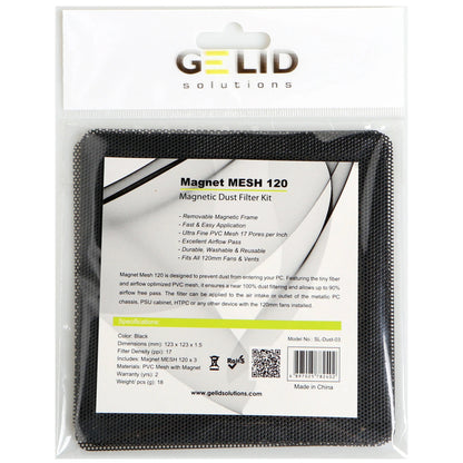 Пиловий фільтр Gelid Solutions MAGNET MESH DUST FILTER 120 (SL-Dust-03)