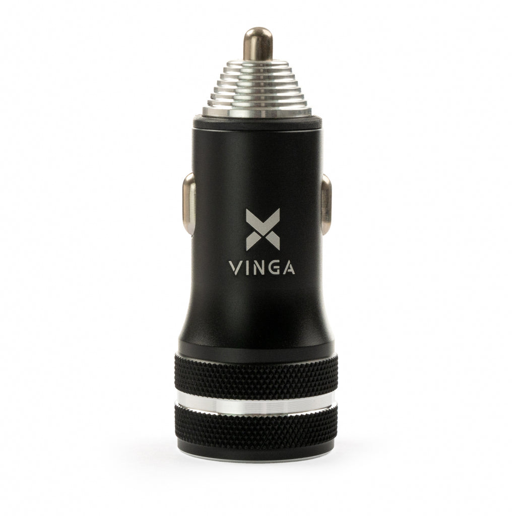 Зарядное устройство Vinga QC3.0+PD Quick Car Charger 36W Max black (VCCQPAC)