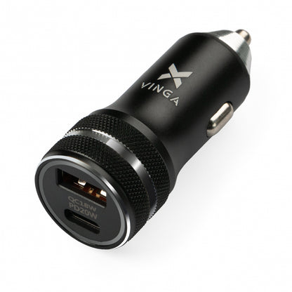 Зарядное устройство Vinga QC3.0+PD Quick Car Charger 36W Max black (VCCQPAC)