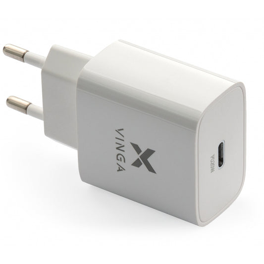 Зарядное устройство для Vinga PD Type-C 20W Charger white (VWCPDC)