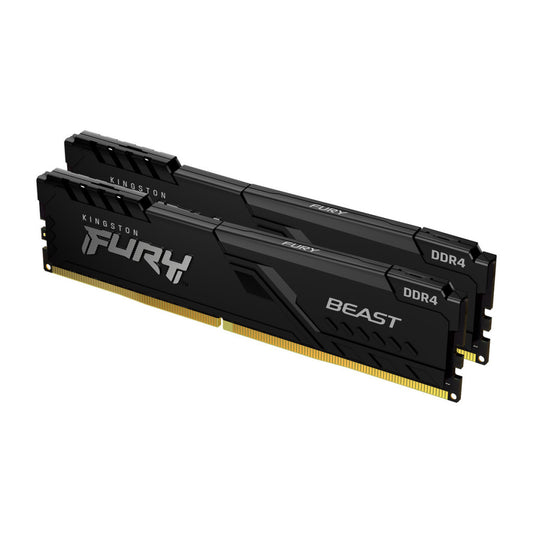 Модуль памяти DDR4 16GB (2x8GB) 2666 MHz Fury Beast Black Kingston Fury (KF426C16BBK2/16)