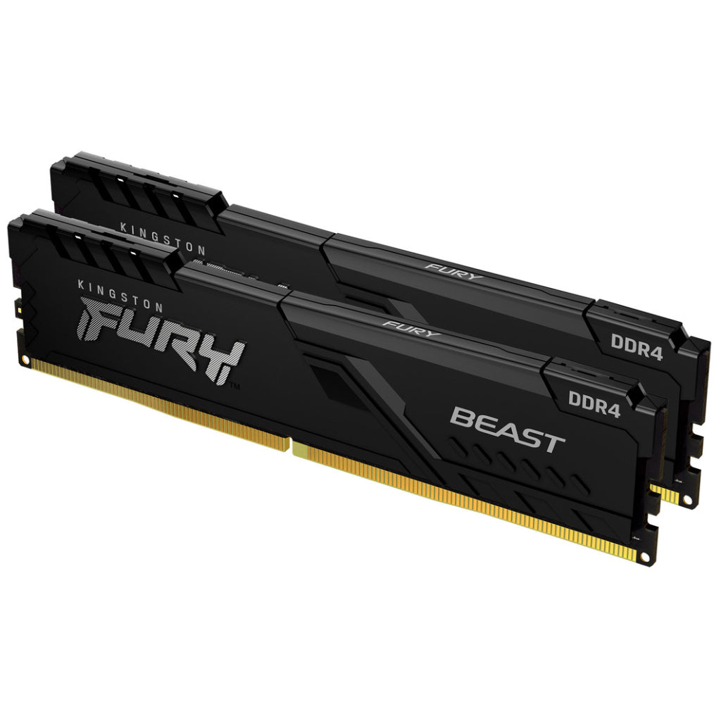 Модуль памяти DDR4 16GB (2x8GB) 3200 MHz Fury Beast Black Kingston Fury (KF432C16BBK2/16)