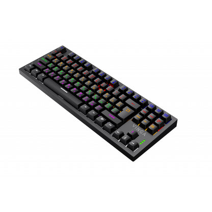 Клавиатура Vinga KBGM-110 87 key LED Blue Switch USB Black
