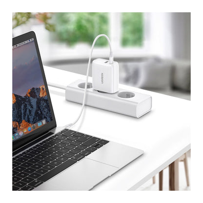 Зарядное устройство для Ugreen CD170 36W USB + Type-C Charger (White) (60468)