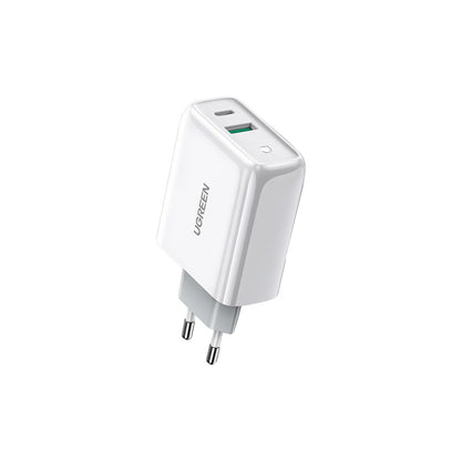 Зарядное устройство для Ugreen CD170 36W USB + Type-C Charger (White) (60468)