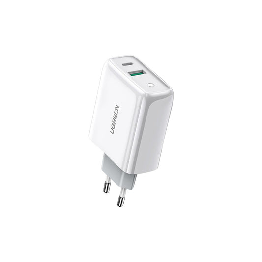 Зарядное устройство для Ugreen CD170 36W USB + Type-C Charger (White) (60468)