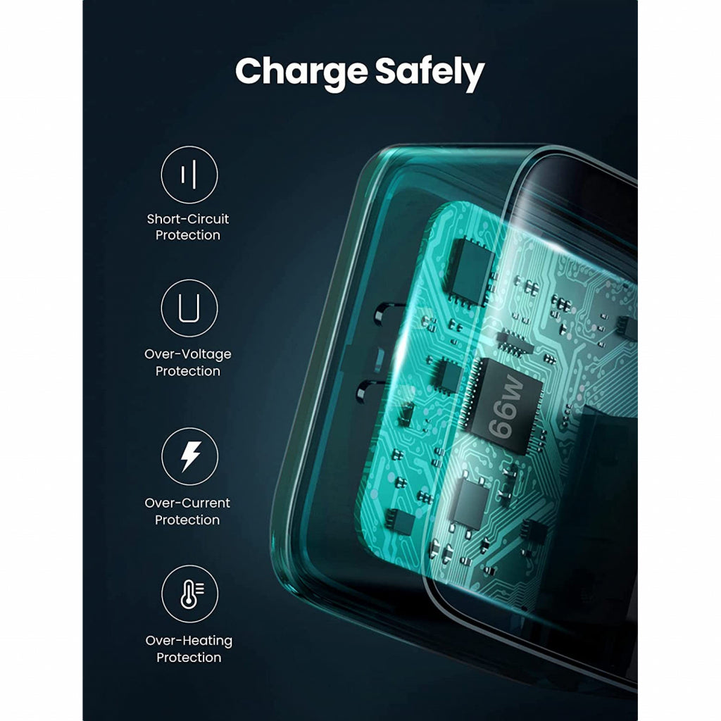 Зарядное устройство для Ugreen CD216 66W 2xType-C PD Charger (70867)