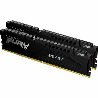 Модуль пам'яті DDR5 32GB (2x16GB) 5600 MHz Beast Black Kingston Fury (KF556C40BBK2-32)