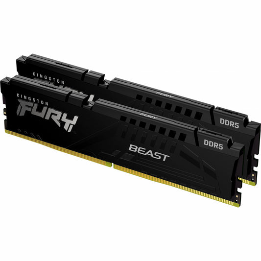 Модуль пам'яті DDR5 32GB (2x16GB) 5600 MHz Beast Black Kingston Fury (KF556C40BBK2-32)
