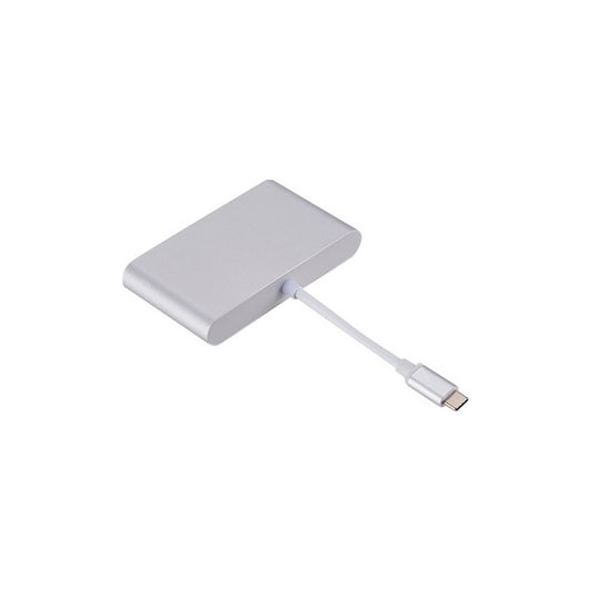 Концентратор Dynamode USB3.1 Type-C to HDMI-RJ45-USB3.0