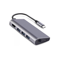 Концентратор Dynamode USB3.1 Type-C to HDMI, 3хUSB3.0, RJ45, USB Type-C Female, SD
