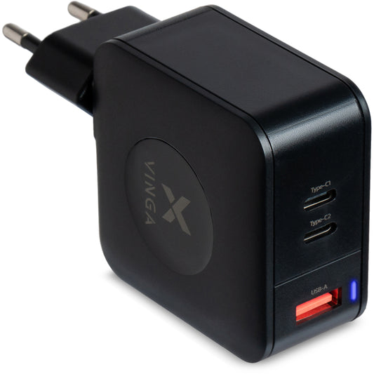 Зарядное устройство для Vinga GaN 65W PD+QC 2C1A ports Wall Charger (VCHG65)