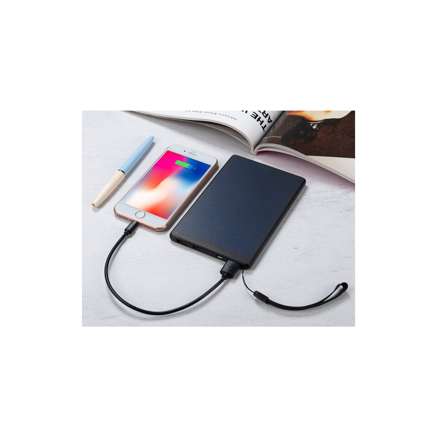 Батарея універсальна Sandberg 10000mAh, Urban, Solar Panel 5V/450mA, PD/18W, Q.C/3.0, USB-C, Micro-USB, USB-A (420-54)