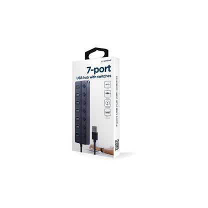 Концентратор Gembird 7 ports (UHB-U3P1U2P6P-01)