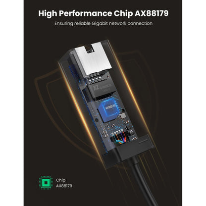 Переходник USB 3.0 to Ethernet RJ45 1000 Mb CR111 Black Ugreen (20256)