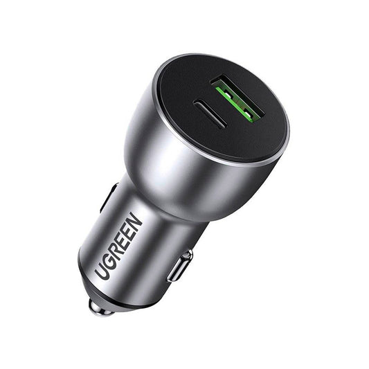 Зарядний пристрій Ugreen QC 3.0 Dual USB-A 36W Fast Car Charger (CD213)