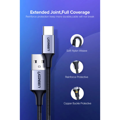 Дата кабеля USB 2.0 AM to Type-C 3.0m 3.0A 18W US288 (60408)