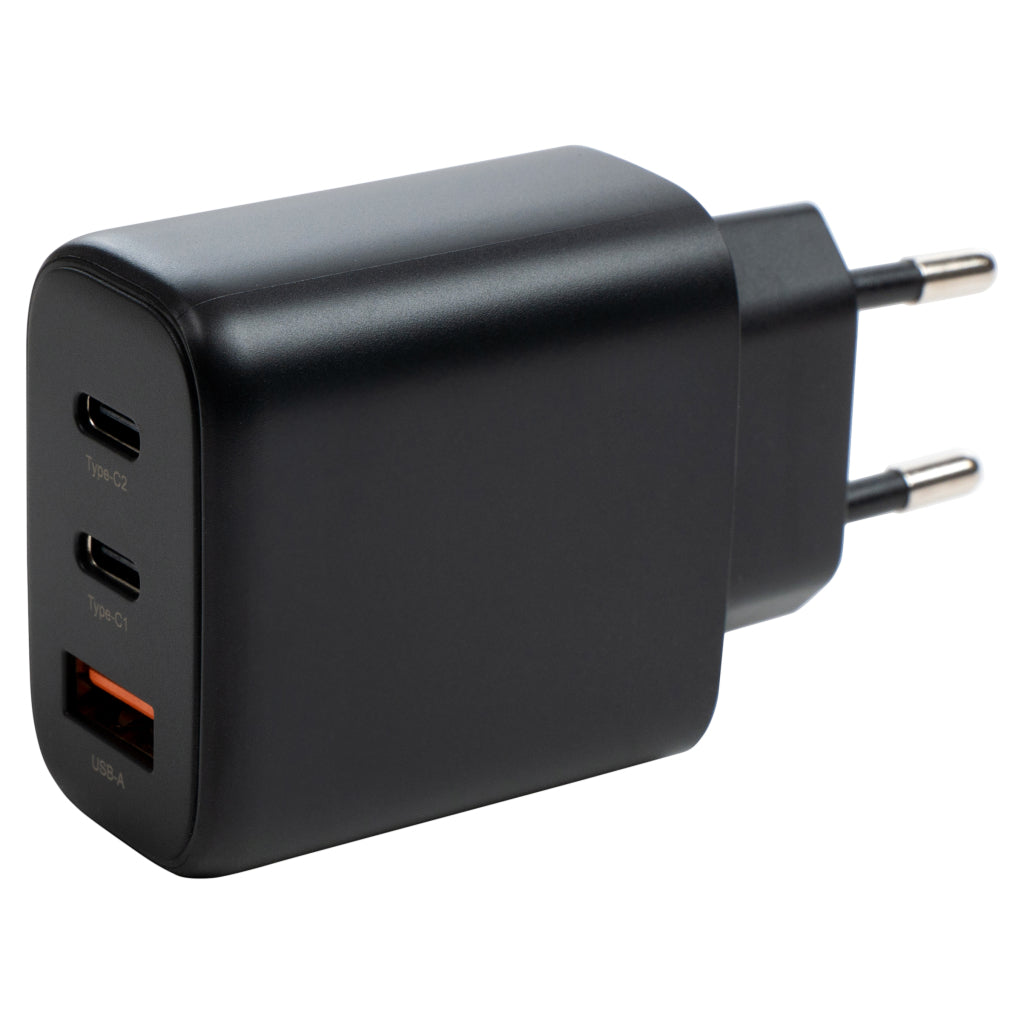 Зарядний пристрій Vinga GaN 65W PD+QC (VCPCHCCA65B)