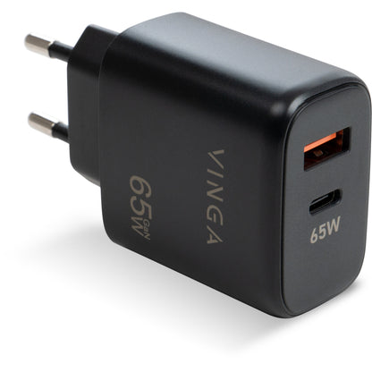 Зарядное устройство для Vinga GaN 65W PD+QC 1C1A (VCPCHCA65B)