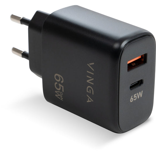 Зарядное устройство для Vinga GaN 65W PD+QC 1C1A (VCPCHCA65B)