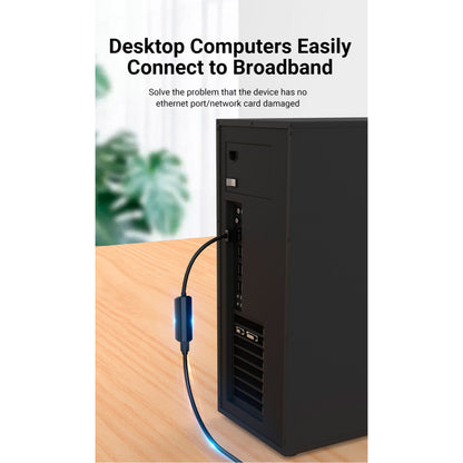Переходник USB 2.0 to Ethernet RJ45 100Mb Vention (CEGBB)