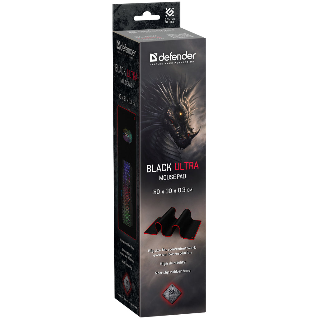 Коврик для мышки Defender Ultra Black (50561)