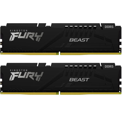 Модуль пам'яті DDR5 16GB (2x8GB) 5200 MHz Kingston Fury (KF552C40BBK2-16)
