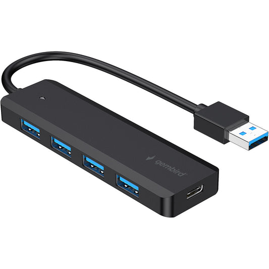 Концентратор Gembird 4 ports USB 3.1, USB-A, USB-C PD (UHB-U3P4P-02)
