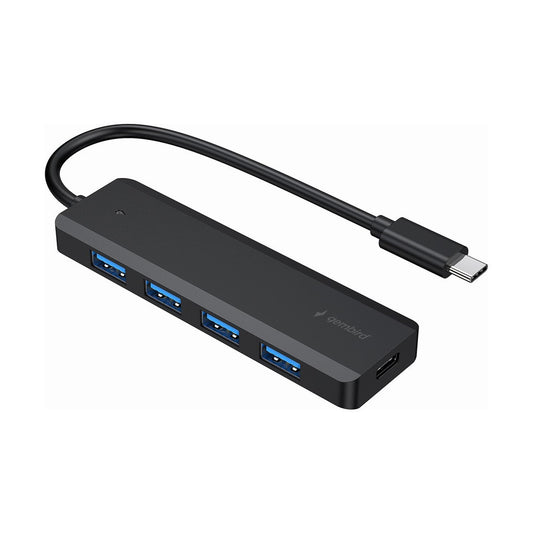 Концентратор Gembird 4 ports USB 3.1, USB-C, USB-C PD (UHB-CM-U3P4P-01)