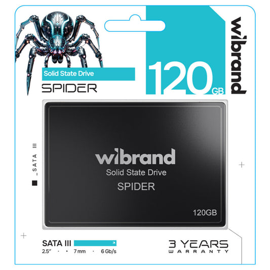 Накопичувач SSD 2.5" 120GB Wibrand Spider (WI2.5SSD/SP120GBST)
