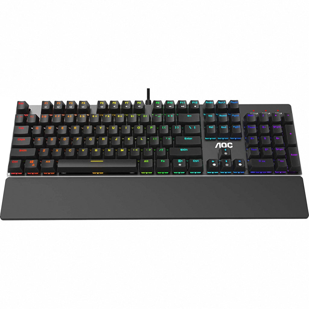 Клавиатура AOC GK500 RGB Outemu Red USB Black (GK500DR2R)