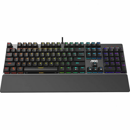 Клавиатура AOC GK500 RGB Outemu Red USB Black (GK500DR2R)