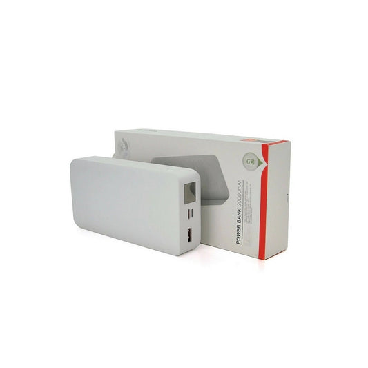 Універсальна батарея XO 20000mAh, PD/20W, QC/18W, Lightning, Type-C, USB, біла (XO-PR144W)