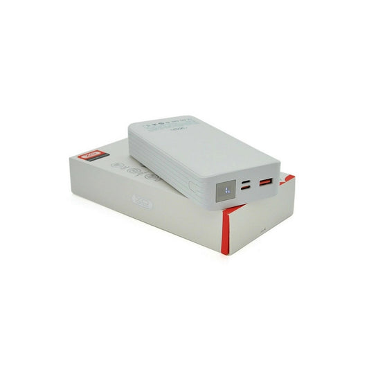 Універсальна батарея XO 20000mAh, PD/20W, QC/18W, Lightning, Type-C, USB, біла (XO-PR144W)