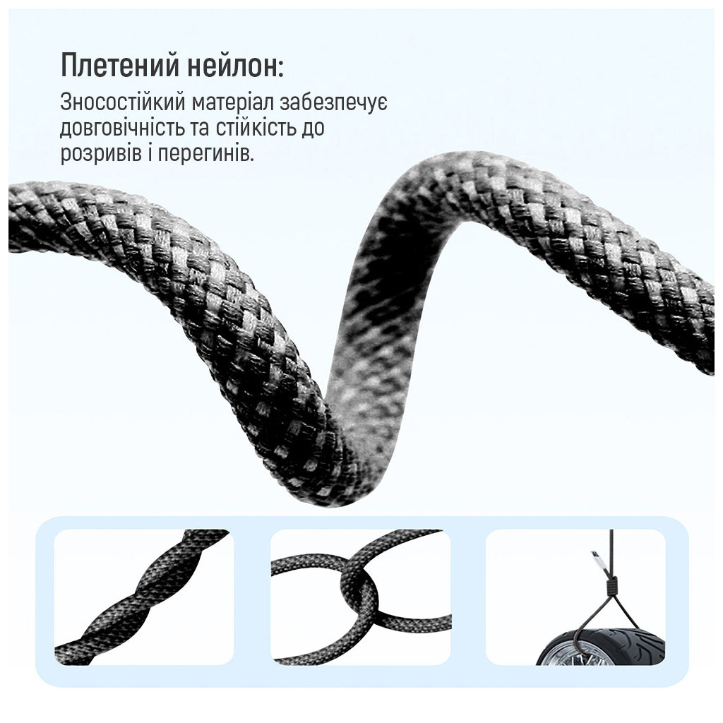 Дата USB-C кабель USB-C 1.0m 60W 3.0А black ColorWay (CW-CBPDCC061-BK)