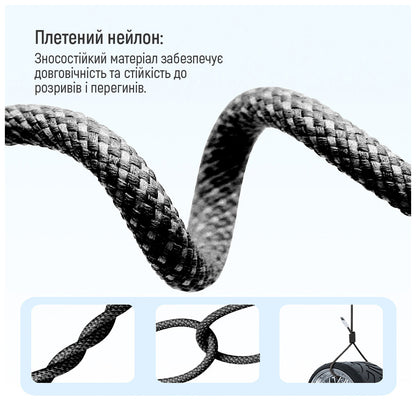 Дата USB-C кабель USB-C 1.0m 60W 3.0А black ColorWay (CW-CBPDCC061-BK)