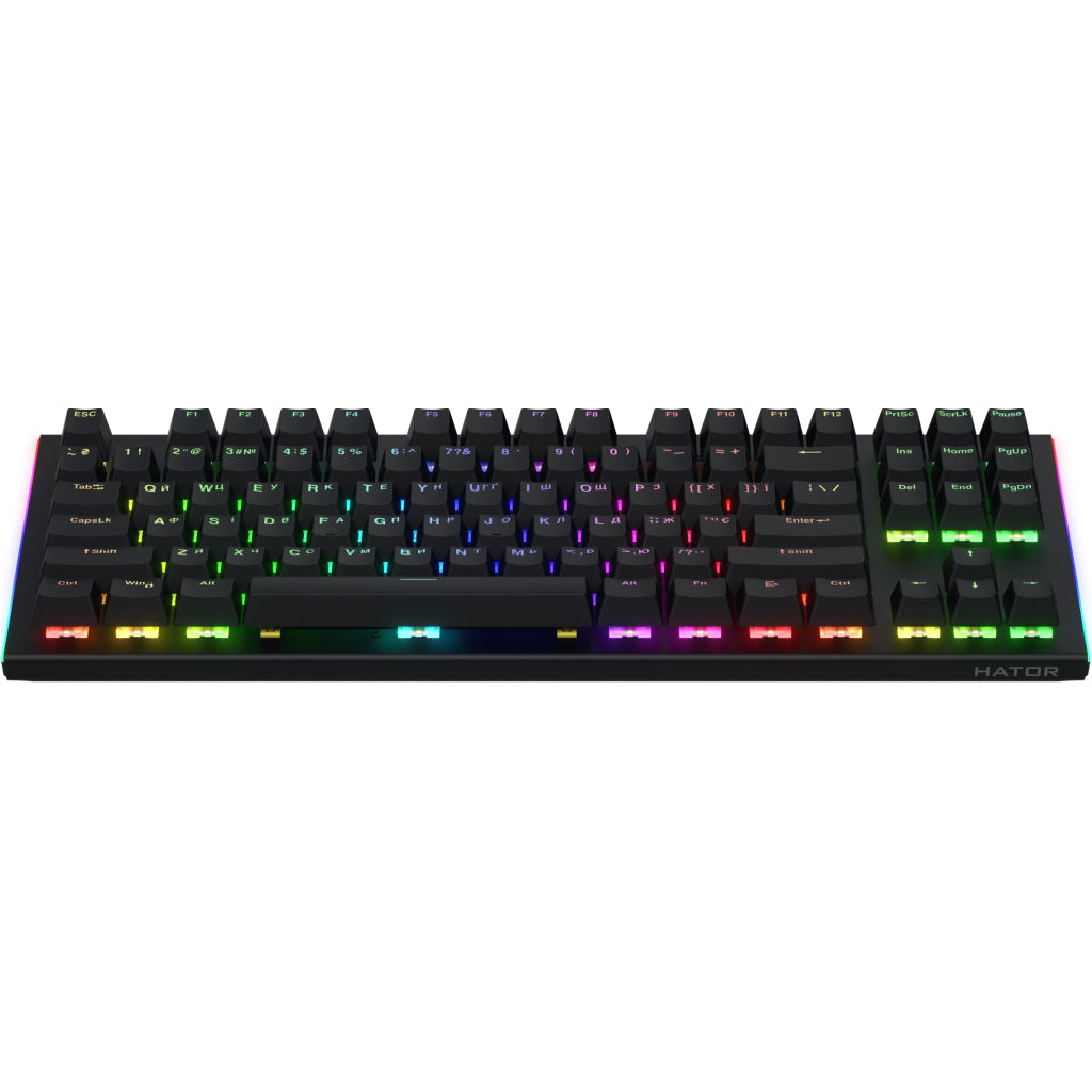 Клавиатура Hator Gravity TKL Orange USB Black (HTK550UA)