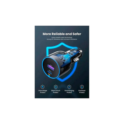 Зарядний пристрій Ugreen 2xUSB 63W (USB-C+USB-A) QC3.0 (EC701)