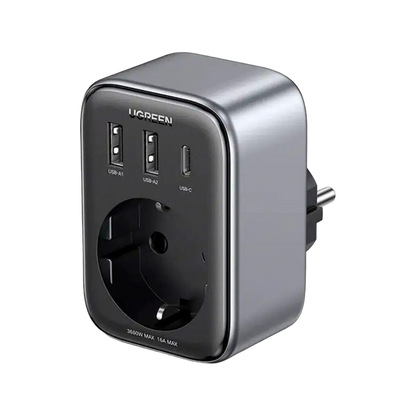 Зарядний пристрій Ugreen 3xUSB 30W Outlet Extender CD314