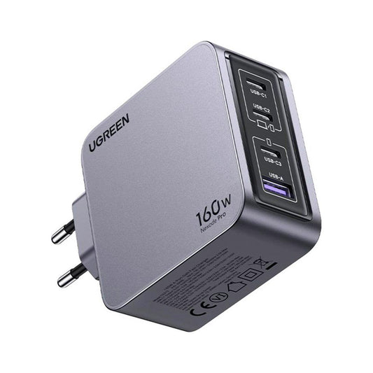 Зарядное устройство для Ugreen 4xUSB 160W (3xUSB-C + USB-A) Gan Nexode Pro X763 (25877)