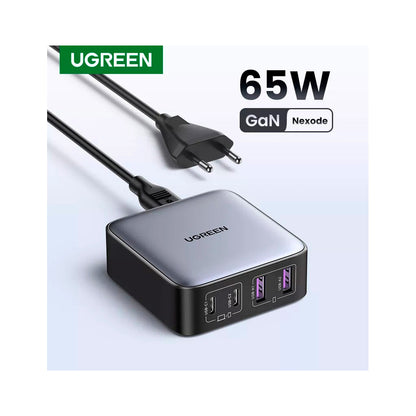 Зарядное устройство для Ugreen 4xUSB 65W (2хUSB-C+2xUSB-A) Gan CD327