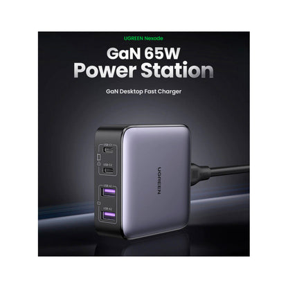 Зарядное устройство для Ugreen 4xUSB 65W (2хUSB-C+2xUSB-A) Gan CD327
