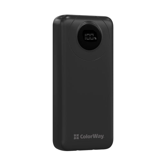 Павербанк ColorWay 20000 mAh EnergyPlus PD/18W, QC3.0/22.5W, Черный (CW-PB200LPB4BK-PDD)