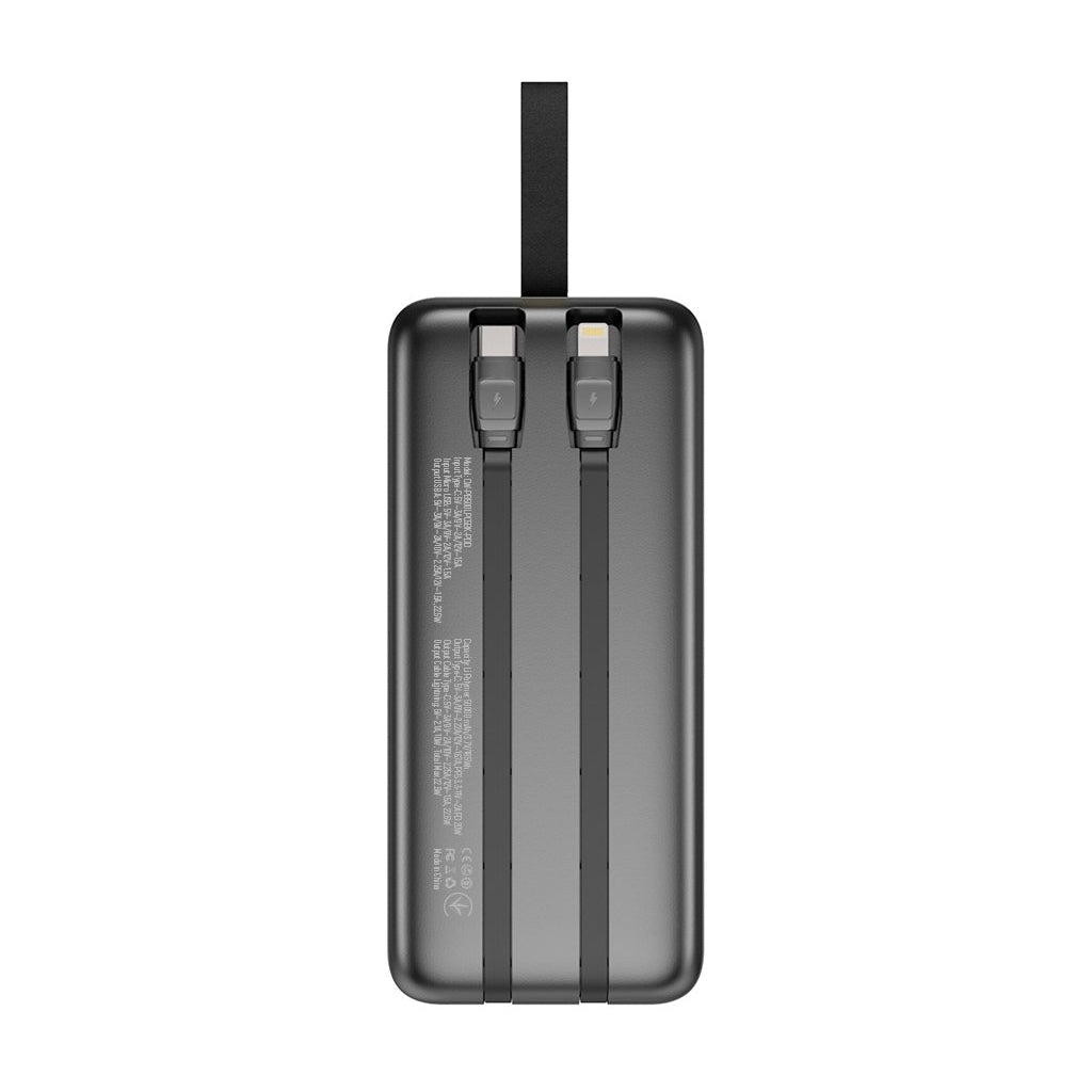 Павербанк ColorWay 50000 mAh PD/18W, QC3.0/22.5, Digital Display, Black (CW-PB500LPC5BK-PDD)