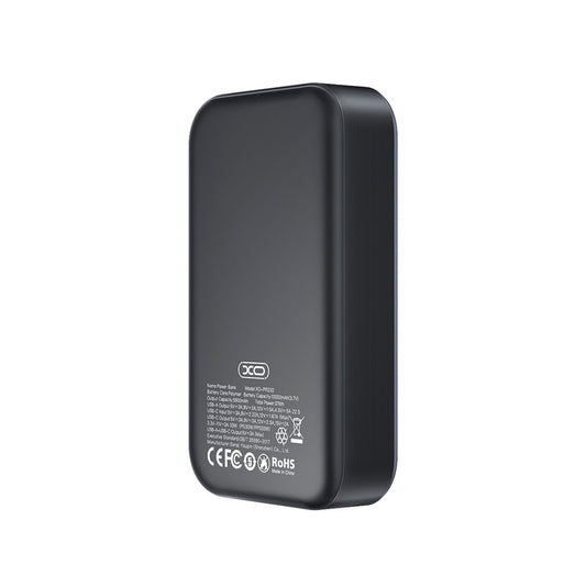 Батарея универсальная XO 10000mAh, PD/30W, QC/22.5W, PPS/33W, черная (PR232_Black)