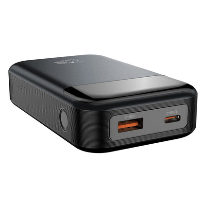 Батарея универсальная XO 10000mAh, PD/30W, QC/22.5W, PPS/33W, черная (PR232_Black)