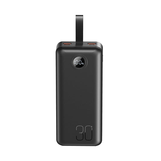 Батарея универсальная XO 30000mAh, PD/20W, QC/22.5W, с подсветкой, черная (PR240_Black)