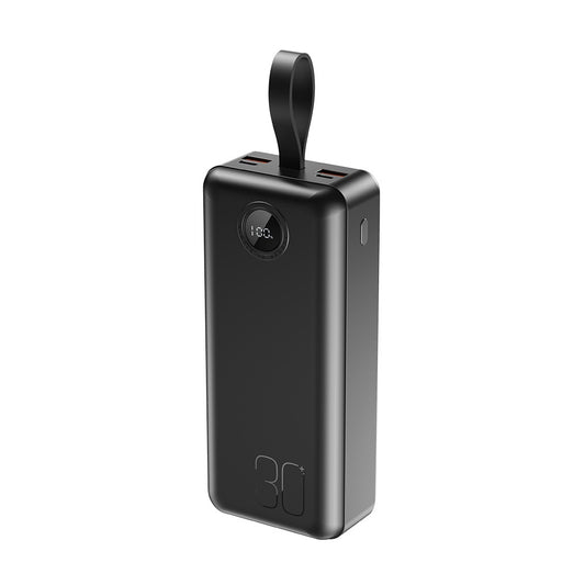 Батарея универсальная XO 30000mAh, PD/20W, QC/22.5W, с подсветкой, черная (PR240_Black)